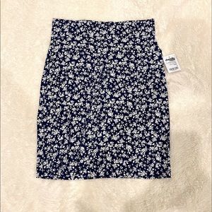 Blue and white mini skirt brand new